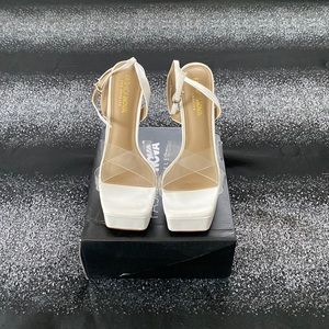 White Platform Heels